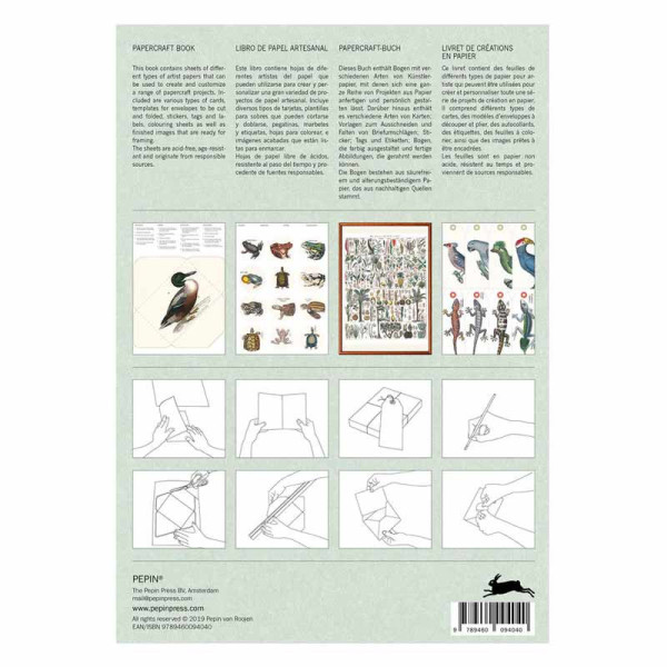 Carnet de scrapbooking - Nature, insectes, plantes - Cartes, enveloppes, autocollants - Pepin