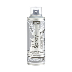 photo-Bombe de peinture - Gris - Brillant - 844 - Pébéo - DecoSpray - 200ml - Tous supports
