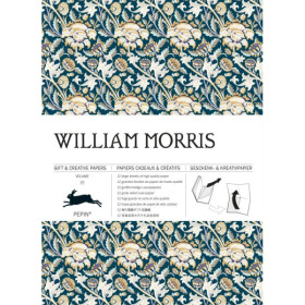 photo-Papiers créatifs - Œuvres de William Morris - Scrapbooking - 12 feuilles - 50x70cm