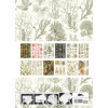 Papiers créatifs - Illustrations fonds marins - Scrapbooking - 12 feuilles - 50x70cm