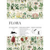 phoot-Papiers créatifs - Illustrations fleurs et plantes - Scrapbooking - 12 feuilles - 50x70cm