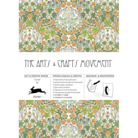 photo-Papiers créatifs - Motifs arts and crafts - Scrapbooking - 12 feuilles - 50x70cm