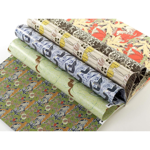 Papiers créatifs - Motifs arts and crafts - Scrapbooking - 12 feuilles - 50x70cm