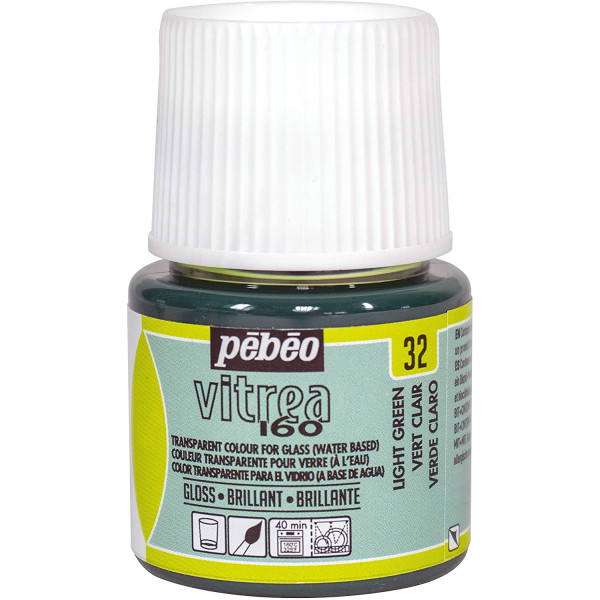 photo-Peinture pour verre - Vitréa 160 - Pébéo - Vert clair - 45ml