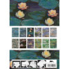 Papiers créatifs - Œuvres de Claude Monet - Scrapbooking - 12 feuilles - 50x70cm