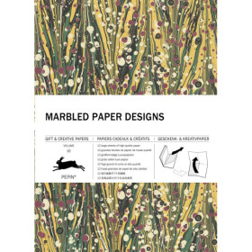 photo-Papiers créatifs - Motifs marbrés - Scrapbooking - 12 feuilles - 50x70cm