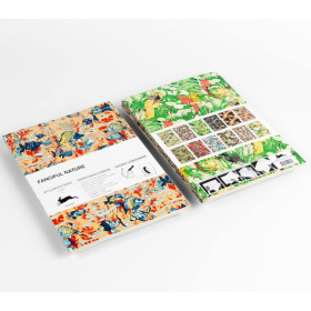 photo-Papiers créatifs - Nature colorée - Scrapbooking - 12 feuilles - 50x70cm
