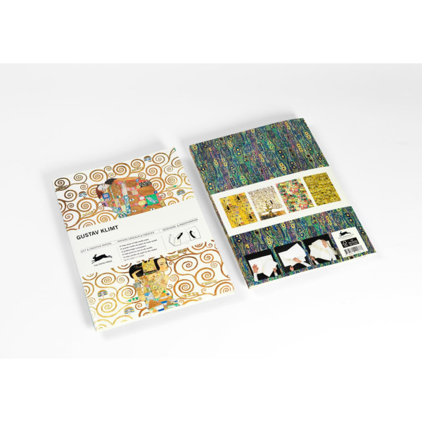 photo-Papiers créatifs - Œuvres de Gustav Klimt - Scrapbooking - 12 feuilles - 50x70cm