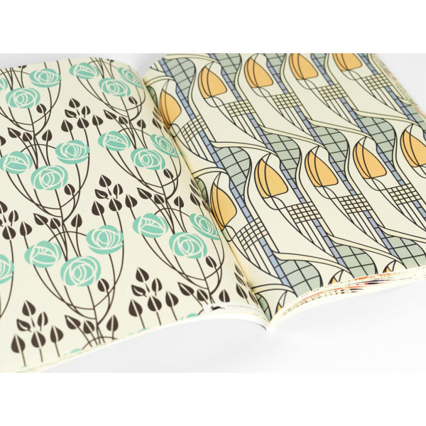 Papiers créatifs - Œuvres de Charles Rennie Mackintosh - Scrapbooking - 12 feuilles - 50x70cm