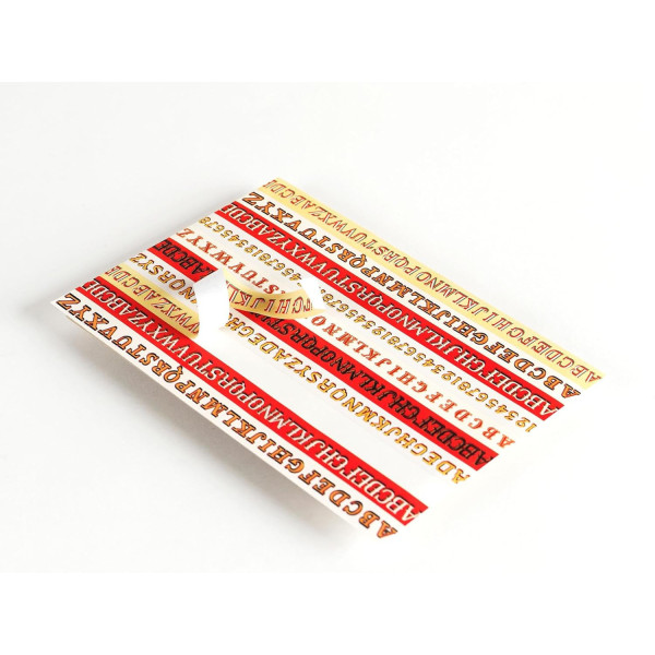 Livret d'étiquettes et stickers - Alphabet vintage - Scrapbooking - 32 feuilles - 250 étiquettes