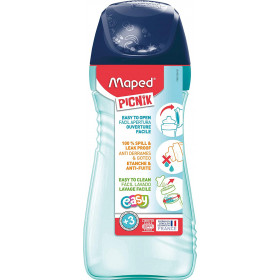 photo-Gourde pour enfant - Bleu vert - Plastique - Etanche - 430ml - Maped - Picnik Origins