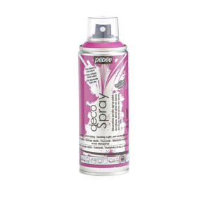 photo-Bombe de peinture - Rose fuchsia - Mat - 814 - Pébéo - DecoSpray - 200ml - Tous supports