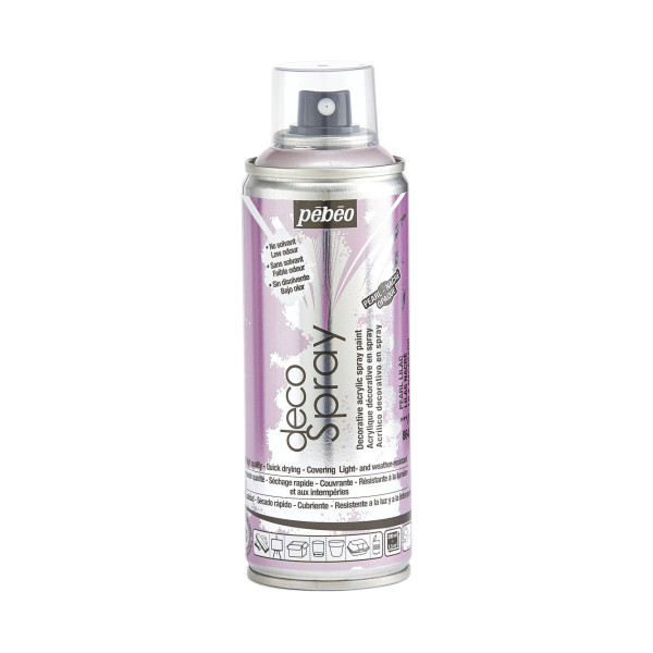 photo-Bombe de peinture - Lilas - Nacré - 864 - Pébéo - DecoSpray - 200ml - Tous supports