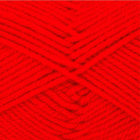 Pelote de laine - Rouge signal - 12 - 100% acrylique - 3,5/4,5 mm - Gründl - Lisa Premium
