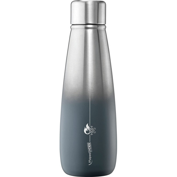 Gourde isotherme - Gris - Acier inoxydable - 500ml - Maped - Picnik
