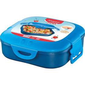 photo-Boîte à déjeuner - Plastique - Bleu - 1 compartiment - 740ml - 16 x 16 cm - Maped