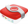 photo-Boîte à goûter - Plastique - Rouge - 1 compartiment - 520 ml - 15 x 17 cm - Maped