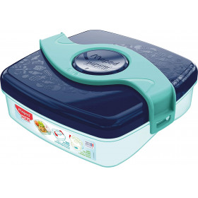 photo-Boîte à goûter - Plastique - Bleu vert - 1 compartiment - 520 ml - 15 x 17 cm - Maped