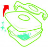 Boîte à goûter - Plastique - Bleu vert - 1 compartiment - 520 ml - 15 x 17 cm - Maped