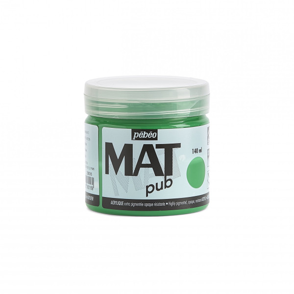 photo-Peinture acrylique - Extra mate - Vert permanent - 256016 - Pébéo Mat Pub - 140ml