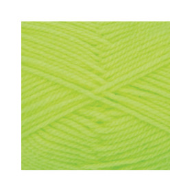 Pelote de laine - Vert fluo - 6 - 100% acrylique - 3,5/4,5 mm - Gründl - Lisa Premium