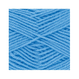 Pelote de laine - Bleu moyen - 17 - 100% acrylique - 3,5/4,5 mm - Gründl - Lisa Premium