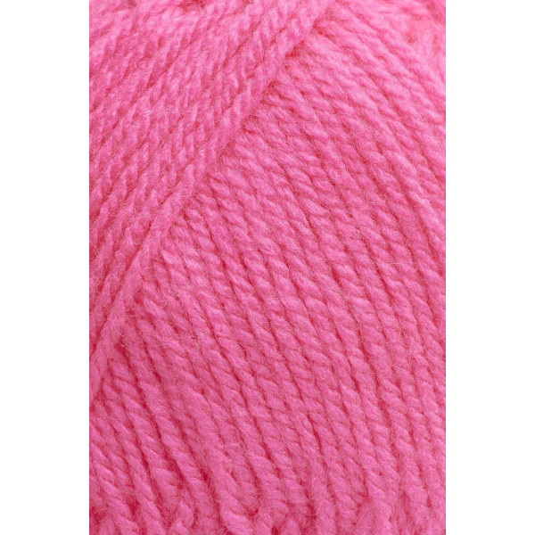 Pelote de laine - Rose fluo - 30 - 100% acrylique - 3,5/4,5 mm - Gründl - Lisa Premium