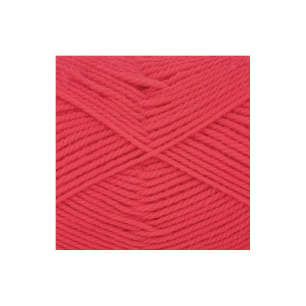 Pelote de laine - Corail fluo - 47 - 100% acrylique - 3,5/4,5 mm - Gründl - Lisa Premium