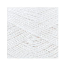 10 pelotes de laine - Blanc - 1 - 100% acrylique - 3,5/4,5 mm - Gründl - Lisa Premium