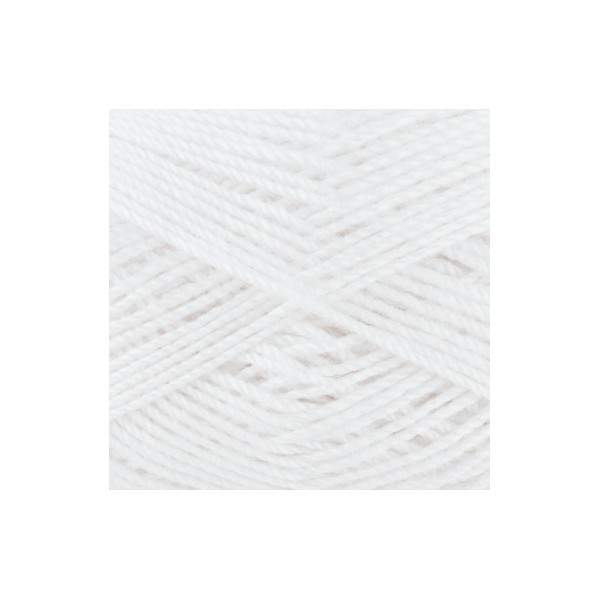 10 pelotes de laine - Blanc - 1 - 100% acrylique - 3,5/4,5 mm - Gründl - Lisa Premium