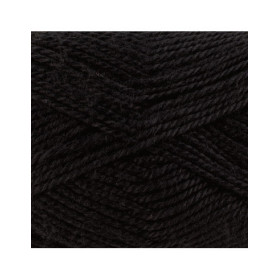 10 pelotes de laine - Noir - 26 - 100% acrylique - 3,5/4,5 mm - Gründl - Lisa Premium