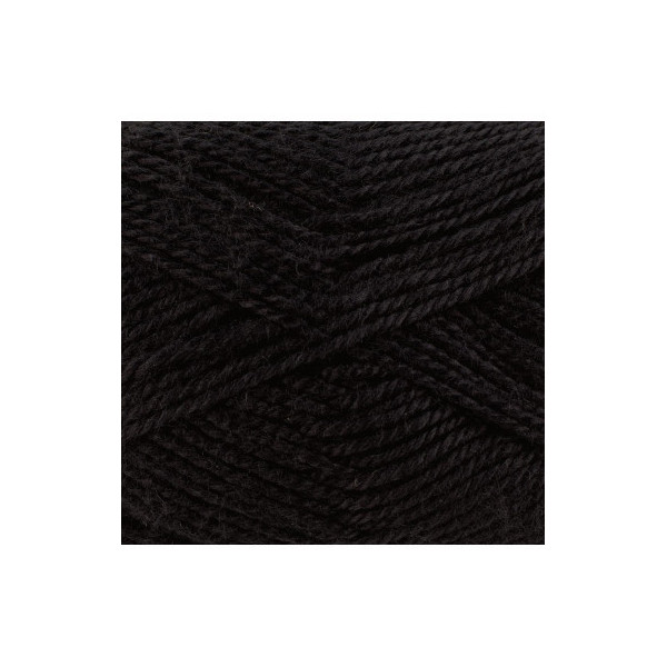 10 pelotes de laine - Noir - 26 - 100% acrylique - 3,5/4,5 mm - Gründl - Lisa Premium