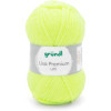 10 pelotes de laine - Jaune fluo - 27 - 100% acrylique - 3,5/4,5 mm - Gründl - Lisa Premium