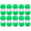 photo-10 pelotes de laine - Vert fluo - 29 - 100% acrylique - 3,5/4,5 mm - Gründl - Lisa Premium