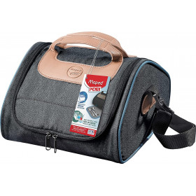 photo-Sac à déjeuner - Isotherme - Pour pique-nique - Gris/Bleu - 17,5 x 21,5 cm - Maped