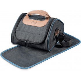 Sac à déjeuner - Isotherme - Pour pique-nique - Gris/Bleu - 17,5 x 21,5 cm - Maped