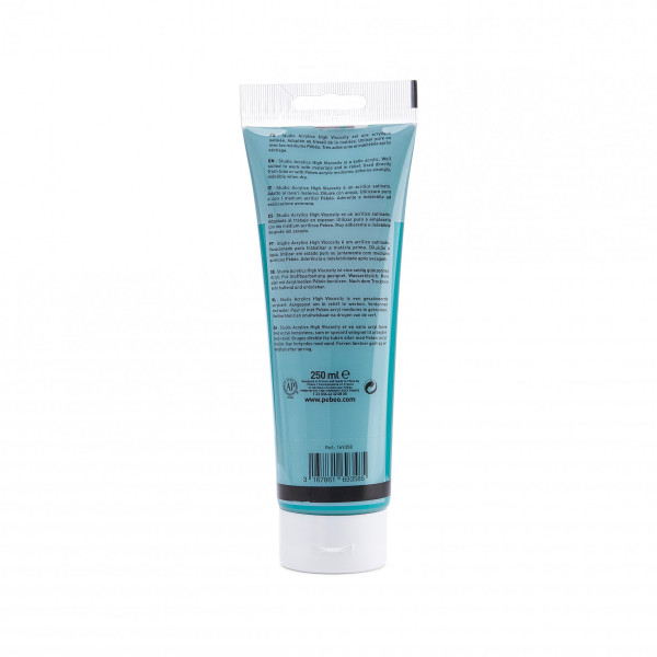 Peinture acrylique - Vert bleu iridescent - 358 - Pébéo Studio - Tube de 250 ml