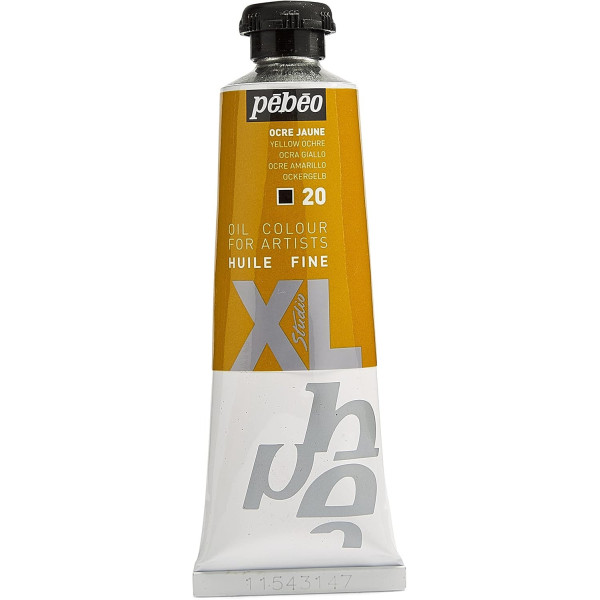 photo-Tube de peinture à l'huile - Fine - Ocre jaune - 20 - 37ml - Pébéo Studio XL