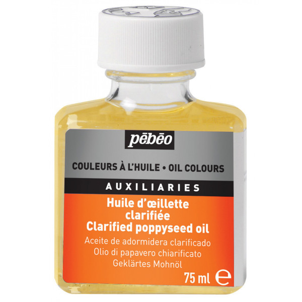 photo-Médium - Huile d'œillette clarifiée - Peinture à l'huile - Pébéo - 75ml