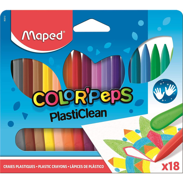 photo-18 craies de coloriage - Ergonomique - Color'Peps - Plasticlean - Maped