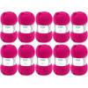 photo-10 Pelotes de laine - Fuchsia - 14 - 100% acrylique - 3,5/4,5 mm - Gründl - Lisa Premium