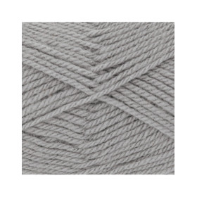 10 pelotes de laine - Gris galet - 24 - 100% acrylique - 3,5/4,5 mm - Gründl - Lisa Premium