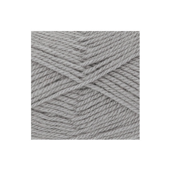 10 pelotes de laine - Gris galet - 24 - 100% acrylique - 3,5/4,5 mm - Gründl - Lisa Premium