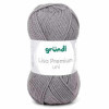 10 pelotes de laine - Gris galet - 24 - 100% acrylique - 3,5/4,5 mm - Gründl - Lisa Premium