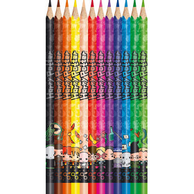 12 crayons de couleur - Harry Potter - Assortiment couleurs - Maped