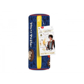 Trousse - Ronde - Harry Potter - Bleu - 20 x 7,5 cm