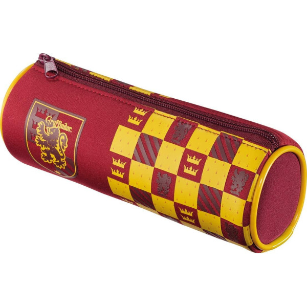 photo-Trousse - Ronde - Harry Potter - Gryffondor - Rouge - 20 x 7,5 cm