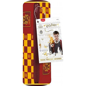 Trousse - Ronde - Harry Potter - Gryffondor - Rouge - 20 x 7,5 cm