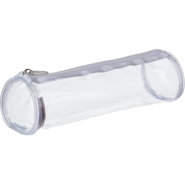 photo-Trousse - Ronde - Spécial examen - Plastique - Transparente - 7 x 22 cm