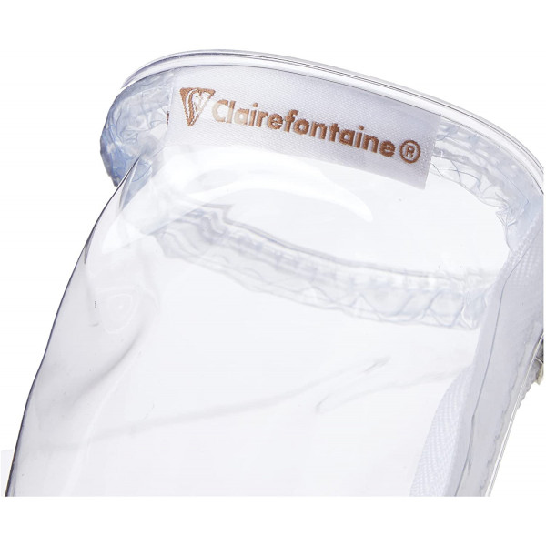 Trousse - Ronde - Spécial examen - Plastique - Transparente - 7 x 22 cm
